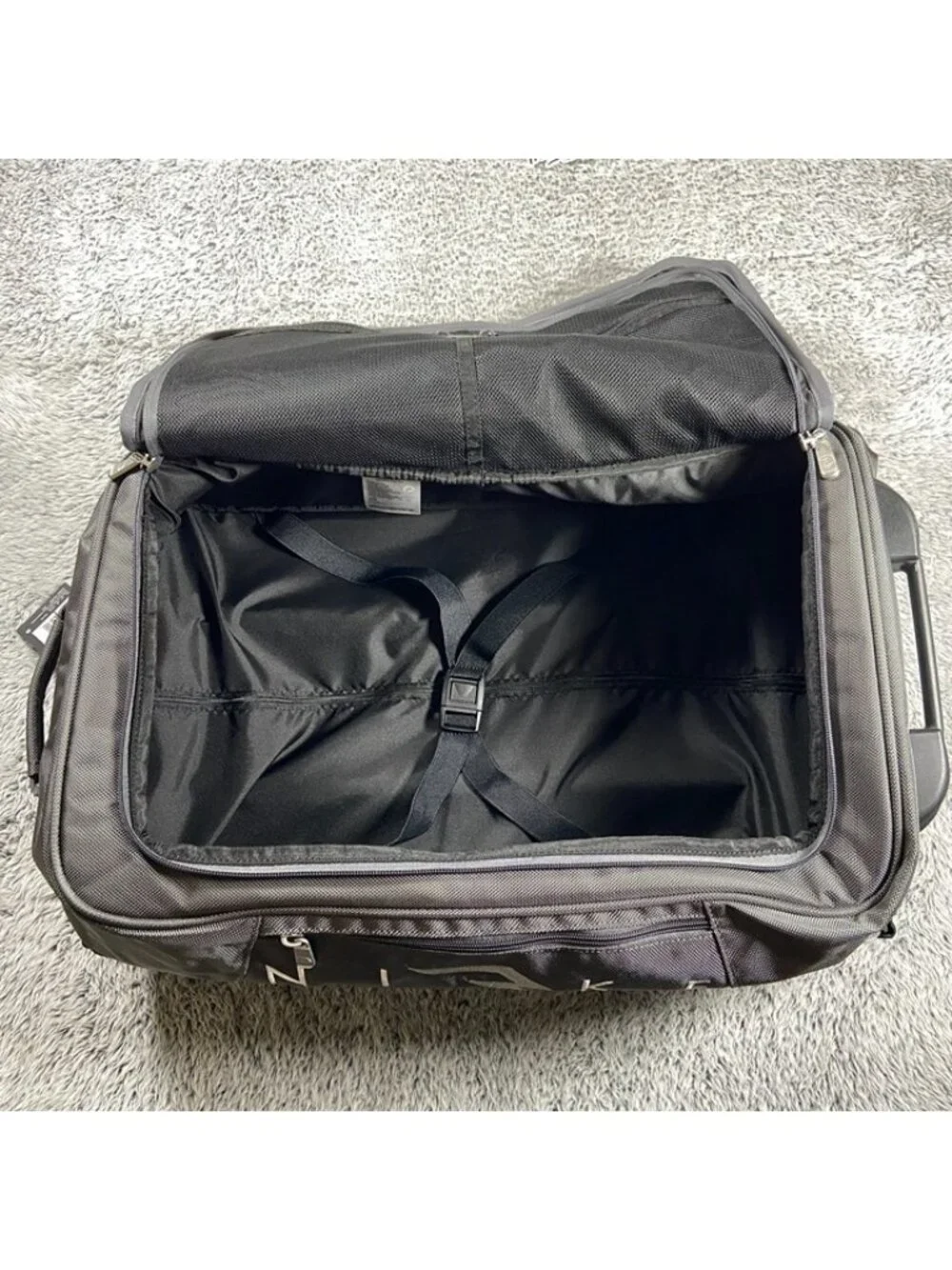 Nike 3BRAND Rolling Duffle Bag Travel Luggage Grey MAT044-F99